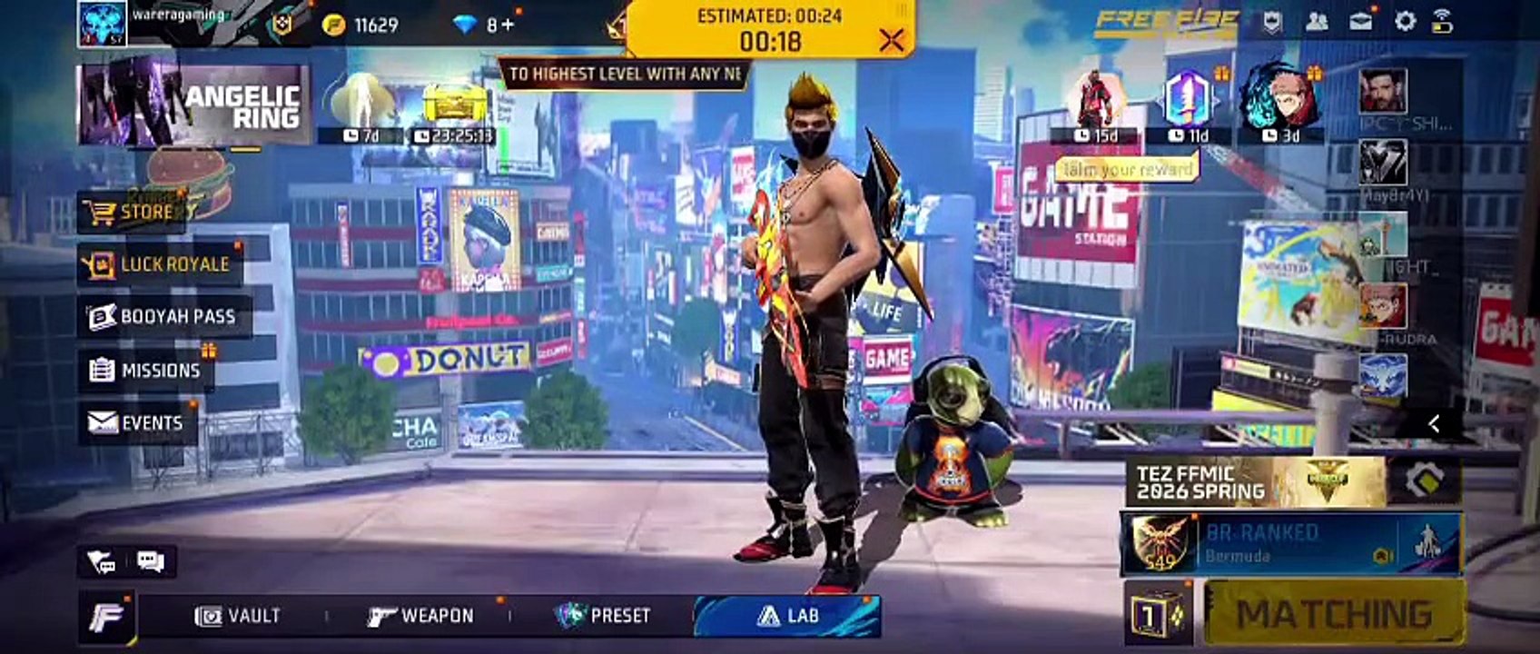 free fire max gameplay #gaming part-1 || Date-21-04-2026
