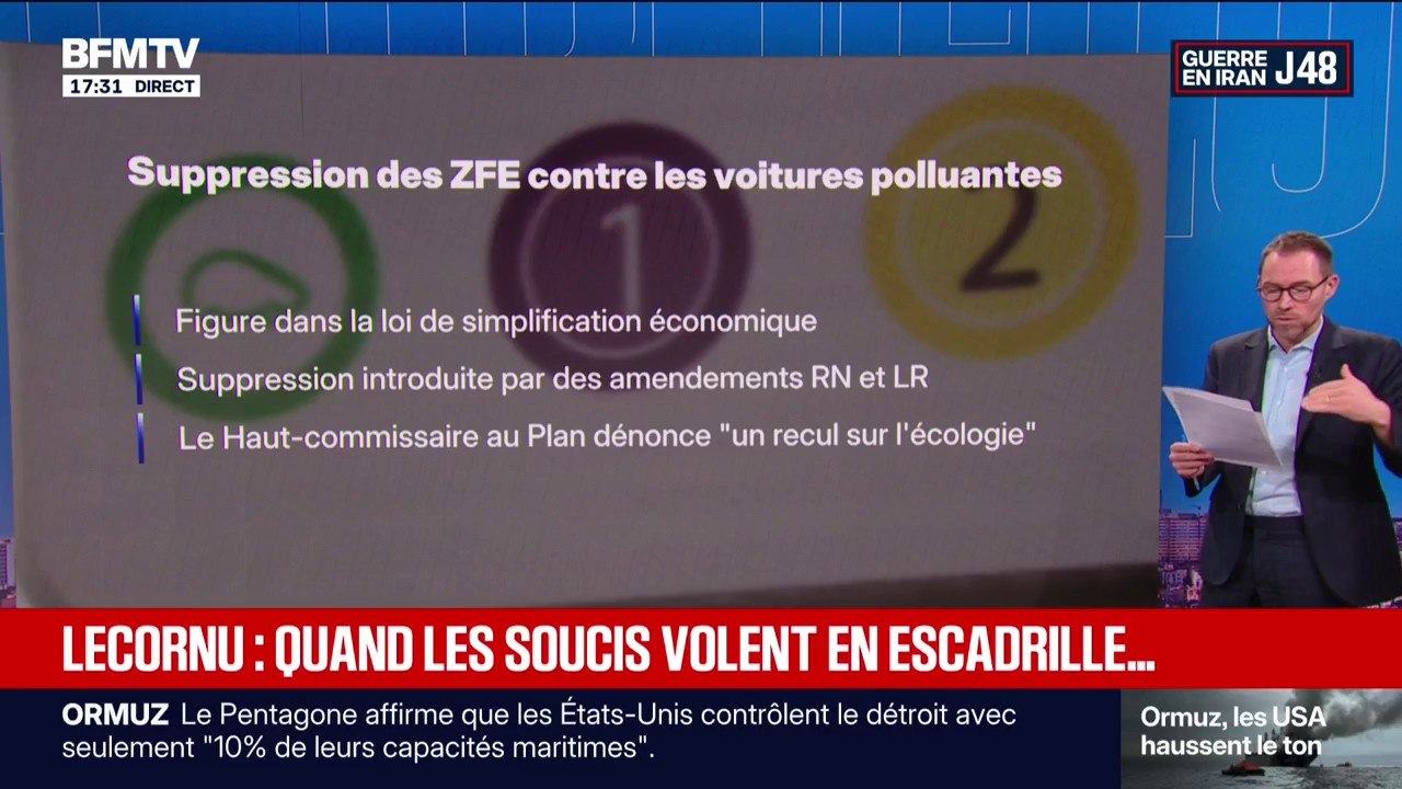 Loi Yadan, suppression des ZFE, travail le 1er-Mai...les dossiers épineux se multiplient pour Sébastien Lecornu