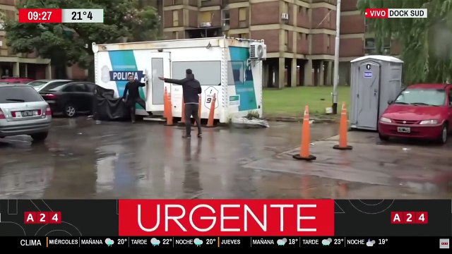 Los ladrones del móvil de A24 pasaron frente a la garita policial de Dock Sud y nadie hizo nada