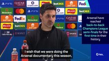 'Wish we were doing the Arsenal documentary this year' - Arteta