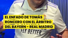 El enfado de Tomás Roncero con el árbitro por la expulsión a Camavinga