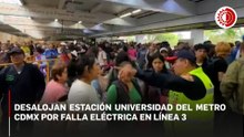Desalojan a usuarios en la estación Universidad de la Línea 3 del Metro tras un disturbio eléctrico externo.