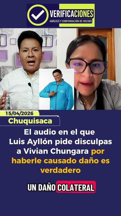 El audio en el que Luis Ayllón pide disculpas a Vivian Chungara por haberle causado daño es verdadero