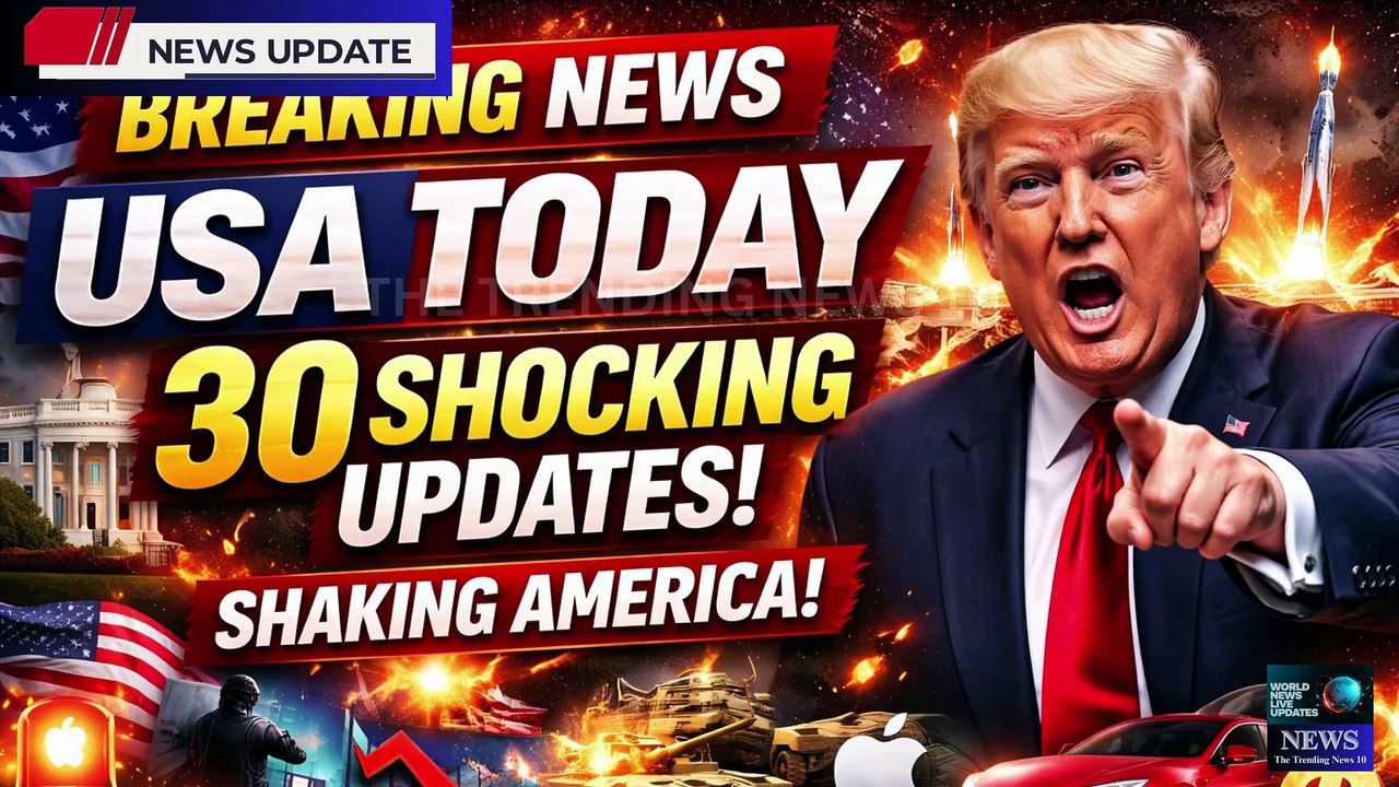 🔥🇺🇸 Breaking News USA Today: 30 Big Updates That Are Shaking America Right Now 🚨