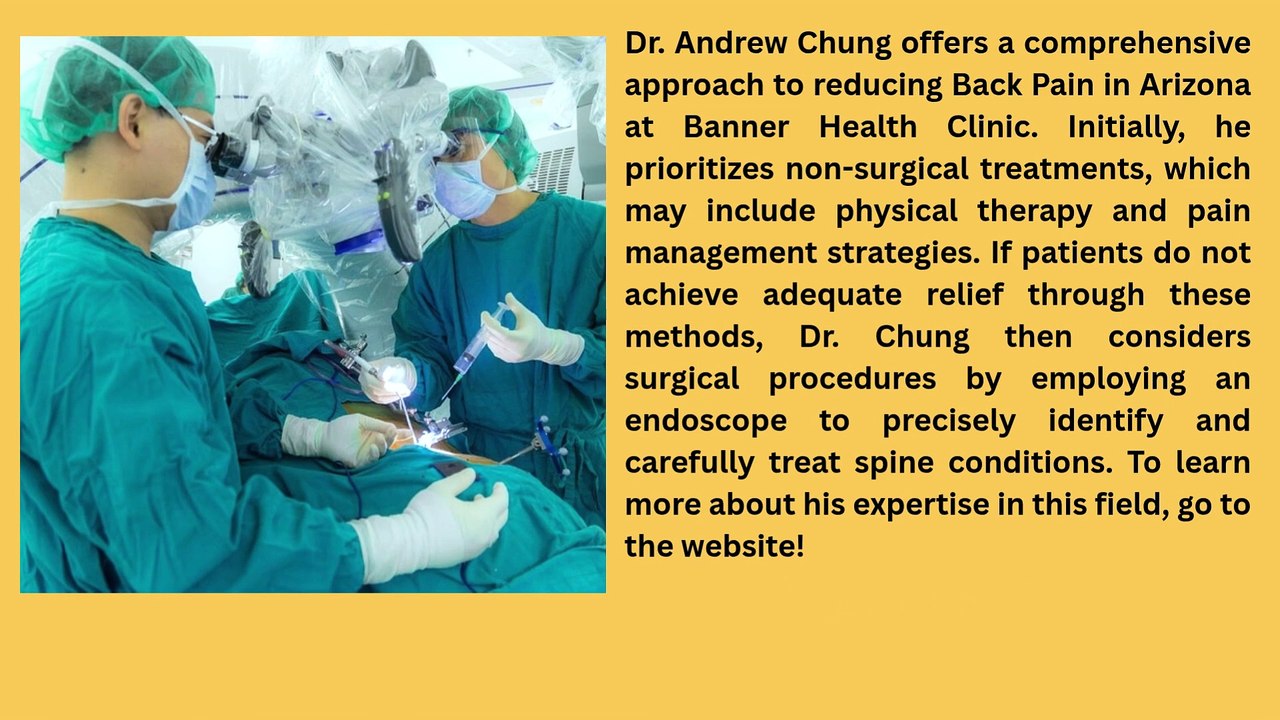 Endoscopic Spine Surgery Arizona