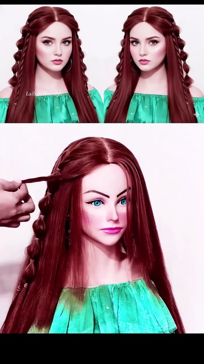 Easy open hairstyle 🎀