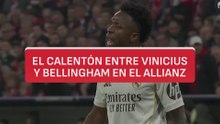El calentón entre Vinicius y Bellingham en el Allianz