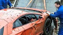 Abandoned Lamborghini Aventador Pulled From Water _ Satisfying ASMR Restoration