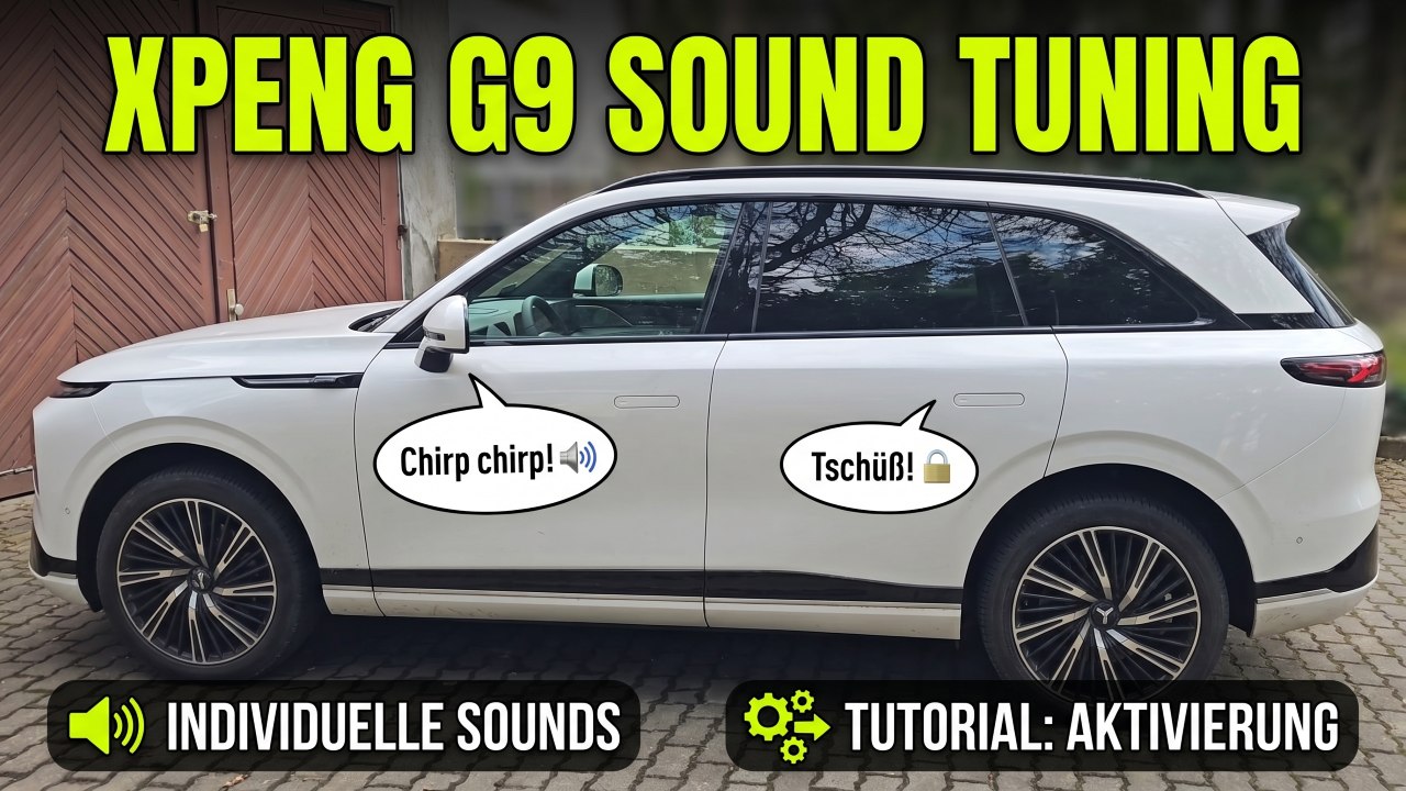 Xpeng G9 G6 P7 – Verriegeln & Entriegeln mit individuellem Ton