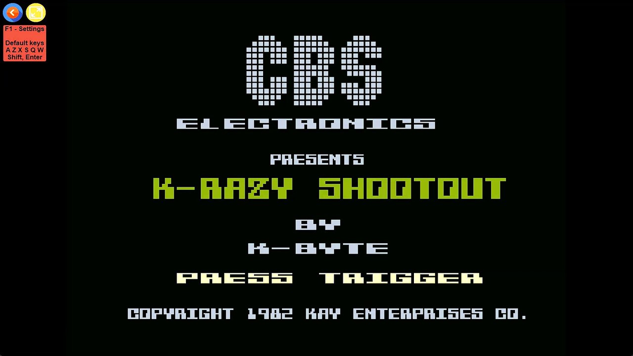 K-Razy Shoot-Out (ATARI 5200) Longplay