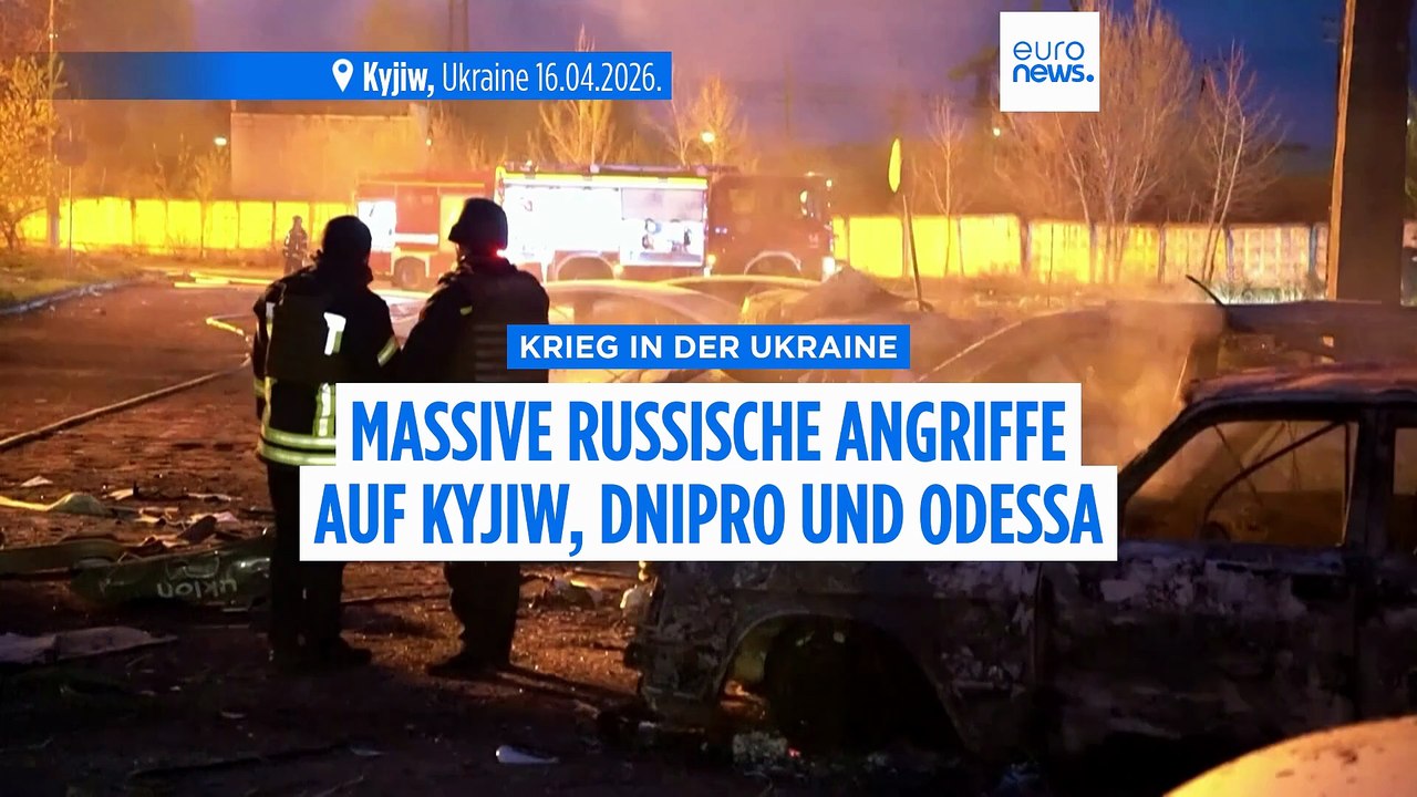 Raketen in der Nacht: Russland greift Kyjiw, Dnipro und Odessa an - Ukraine antwortet