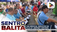 DOH, nagbigay ng medical services sa nasa 300 tricycle at jeepney drivers; bigas, gulay at iba pang agricultural products na binili sa mga magsasaka, ipinamahagi rin | ulat ni Carlo Candelaria