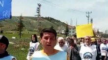 Doruk Madencilik işçileri Ankara'ya yürüyor