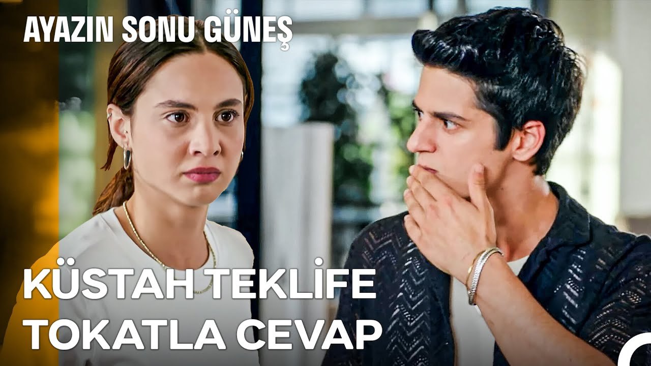 Okan'dan Garson Kıza Karşı Çizgiyi Aşan Tavır - Ayazın Sonu Güneş 54.Bölüm
