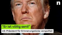 Donald Trump: "Er ist völlig senil" - US-Präsident für Erinnerungslücke verspottet