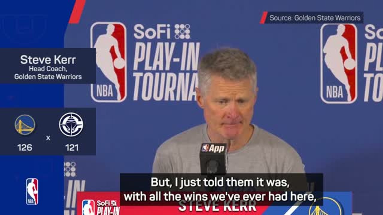 Kerr toasts Curry's Play-In heroics: 'This is why Steph came back'