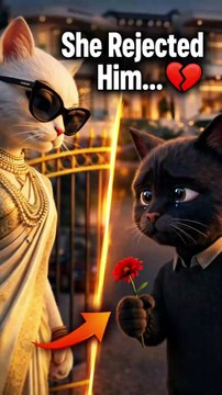 Rich vs Poor Love Story — Unexpected Ending 😢 #catstory #emotionalstory #lovestory #shortvideo