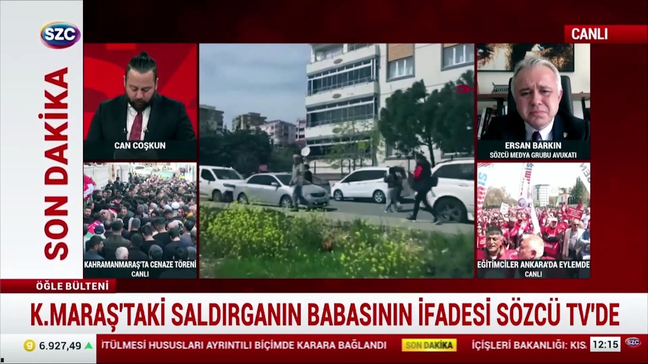 Kahramanmaraş'taki saldırganın babasının ifadesi SÖZCÜ TV'de