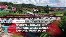 TNI dan Warga Tapanuli Rampungkan Jembatan Hutagalung Siwaluompu, Akses Kembali Lancar