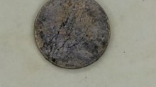 Cleaned an old 5 rupee coin and made it look brand new.
