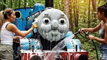 ASMR Train Restoration 😱 | Abandoned Thomas Train Full Restoration | Satisfying ASMR Cleaning
