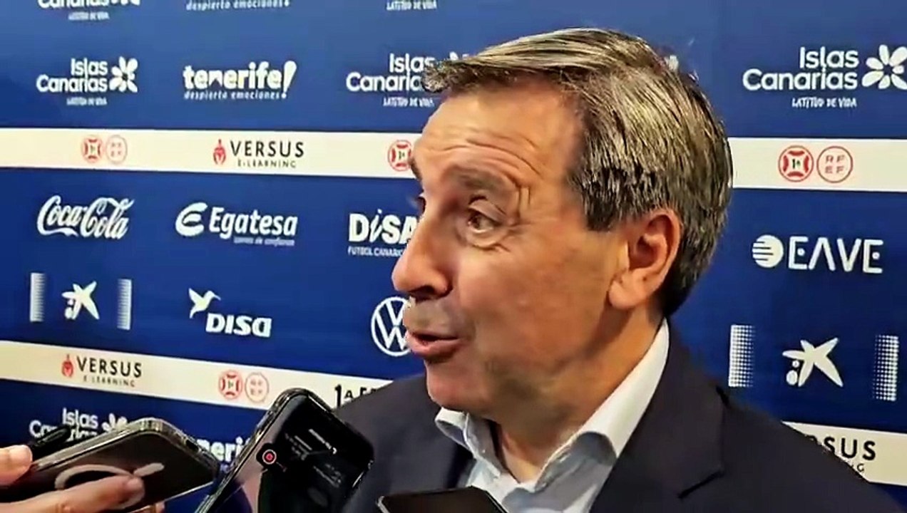 Declaraciones de Felipe Miñambres, presidente del CD Tenerife
