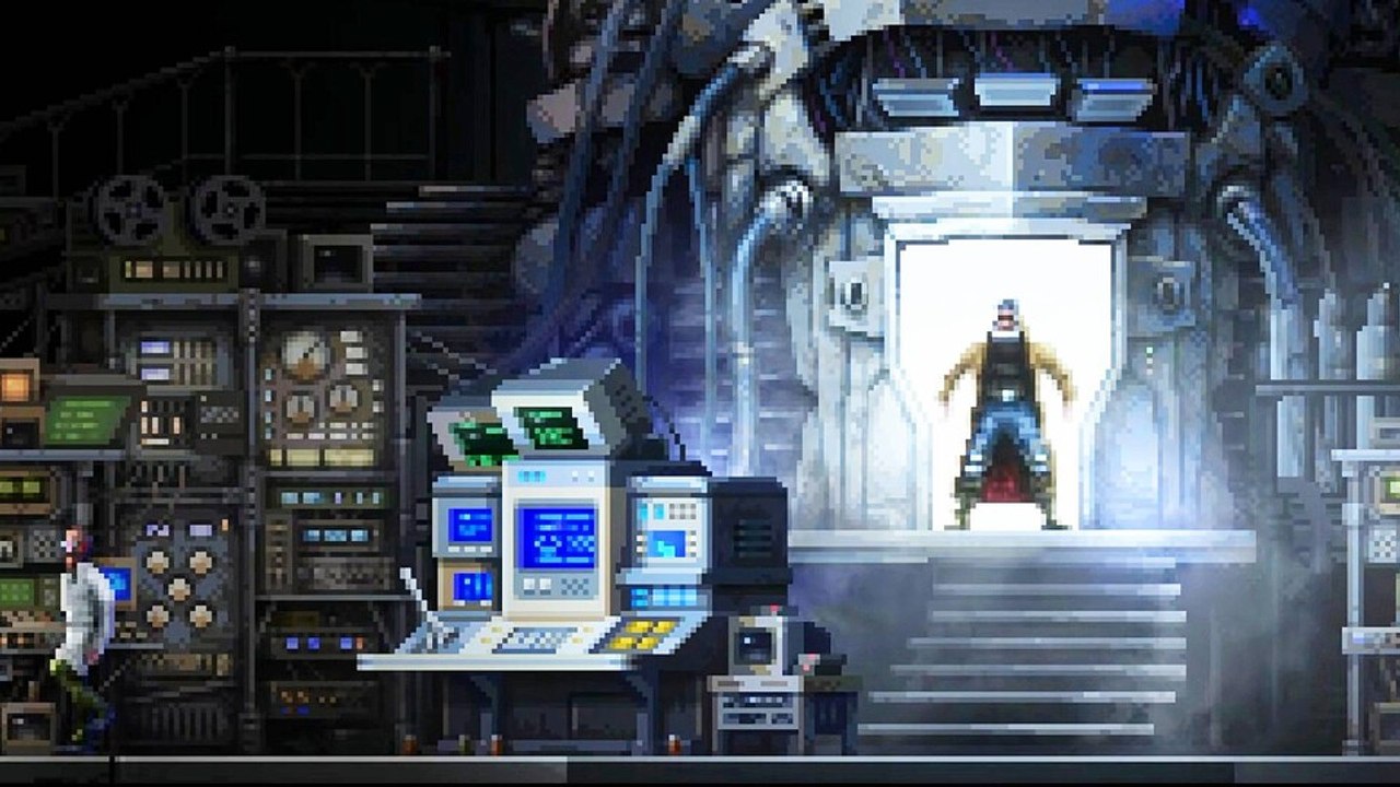 In Huntdown: Overtime motzt ein Ripperdoc bei jedem Tod euren Cyber-Körper noch mehr auf und die nächste Kopfgeldjagd beginnt