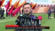 Okan Buruk: 4 sene üst üste şampiyon olacağımıza yüzde yüz inanıyorum