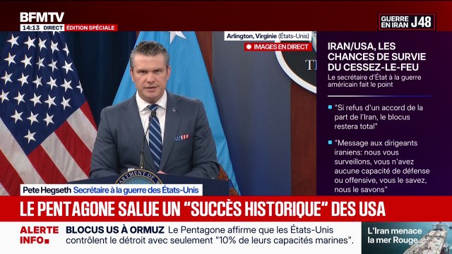 Guerre au Moyen-Orient: Je vous demande de voir le succès historique de notre opération , lance Pete Hegseth, secrétaire à la Défense américain