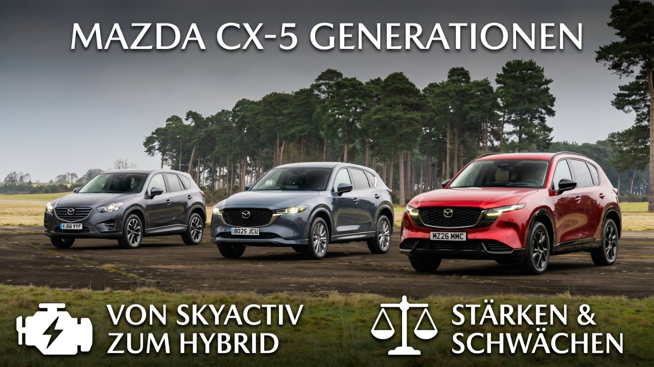 Mazda CX-5 im Wandel – Vom Klassiker zum modernen SUV | Gen1 bis Gen3