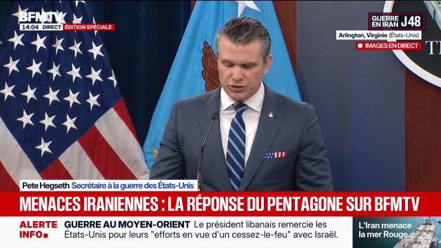 Nous vous surveillons , Pete Hegseth s'est adressé aux dirigeants iraniens lors d'une conférence de presse