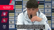 Rueda de prensa de Jon Martín antes de la Final de Copa