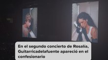 Guitarricadelafuente apareció en el confesionario de Rosalía en su concierto e Barcelona