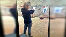 Okulda dehşet saçan saldırganın poligonda atış talimi yaptığı görüntüler ortaya çıktı