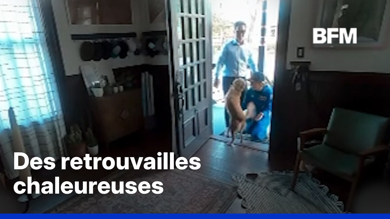 L'astronaute Christina Koch retrouve son chien après la mission Artemis II