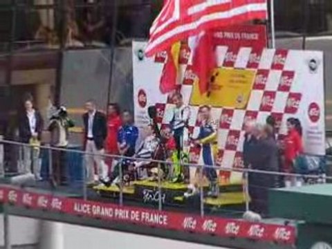 podium rossi au mans 2008