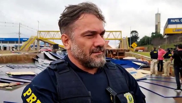 PRF dá detalhes sobre interdição parcial do Trevo Cataratas após acidente
