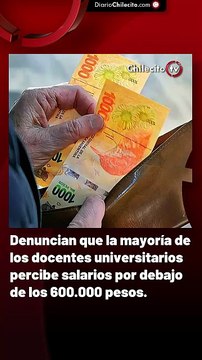 Denuncian que la mayoría de los docentes universitarios percibe salarios por debajo de los 600.000 pesos.