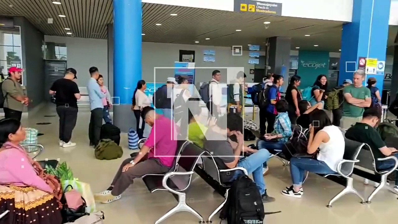Incidente en avión video