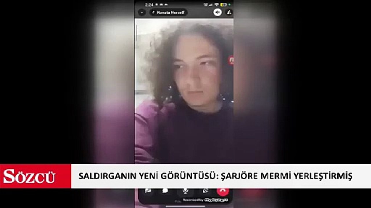 Tabanca şarjörüne mermi yerleştirdiği görüntüleri ortaya çıktı