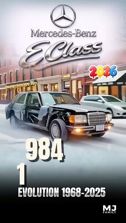 Mercedes Benz e- class evolution 1968-2025