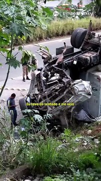 Carreta cai de viaduto e reacende alerta no trânsito do Anel Rodoviário em BH