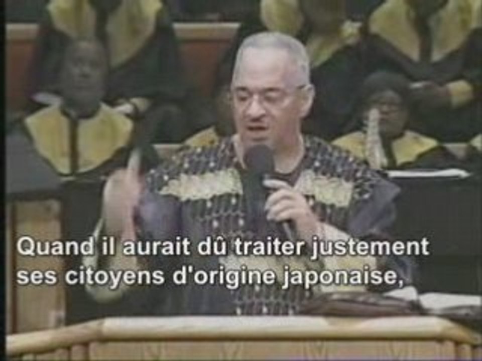 Jeremiah Wright le pasteur d'Obama maudit l'Amérique