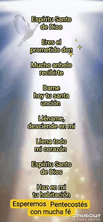 Espíritu Santo de Dios 🙏