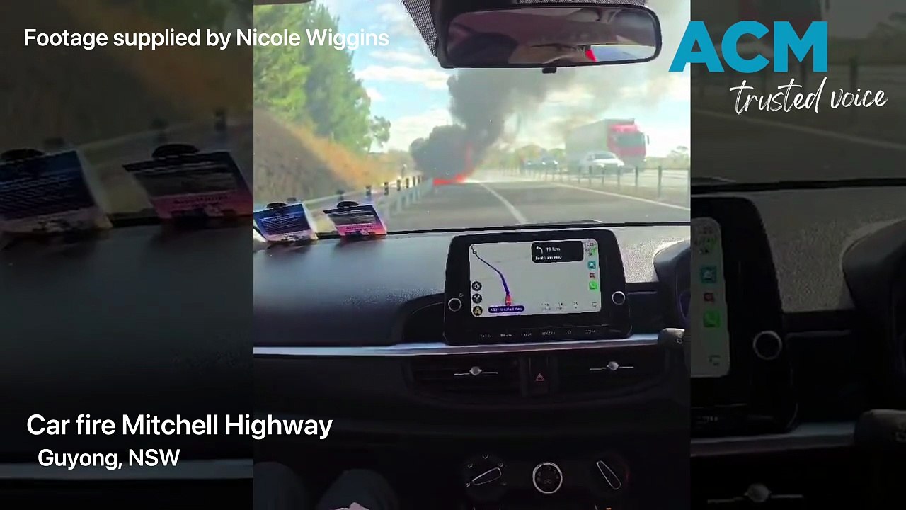 Car fire Mitchell Highway
