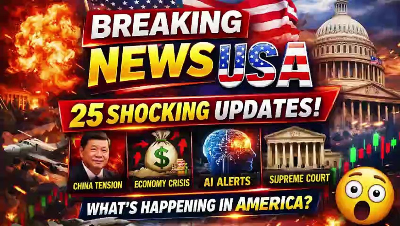 🚨 Breaking News USA 🇺🇸 | 25 Shocking Updates You Can’t Miss Today 😱⚡