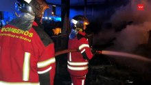 Incendio en una chatarrería de 5.000 m² en Campo Real: piden a los vecinos que cierren puertas y ventanas