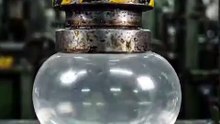 Satisfying Hydraulic Press vs Glass Ball 💥 | Slow Motion Crush