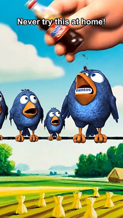 Never give him Mentos & Cola 😭🥤💀 #talkingbirds