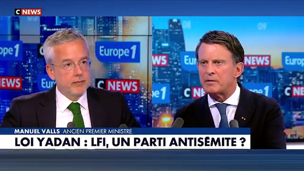Montée de l'antisémitisme : «L'extrême-gauche a fait de la haine des Juifs et d'Israël, un fond de commerce électoral», estime Manuel Valls